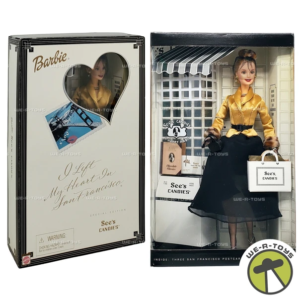 See's Candy I Left My Heart in San Francisco Barbie Doll 2001 Mattel 53487