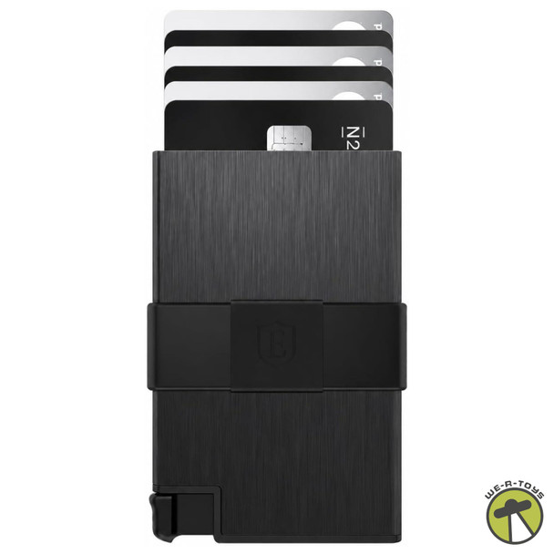 Ekster Aluminum Cardholder Wallet - Fits 12 Cards (Brushed Black)
