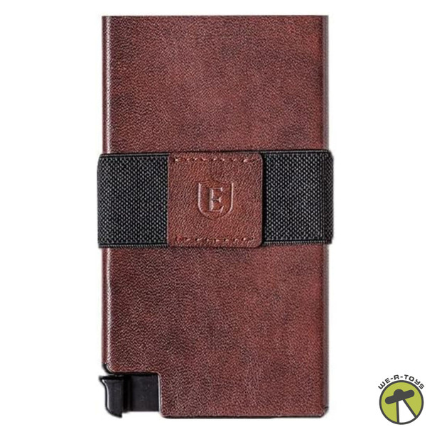 Ekster Brown Leather Cardholder Wallet - Fits 12 Cards