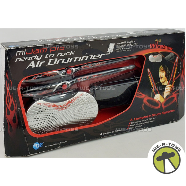 MiJam Pro Ready to Rock Air Drummer Kit 2008 Blue Box 000786
