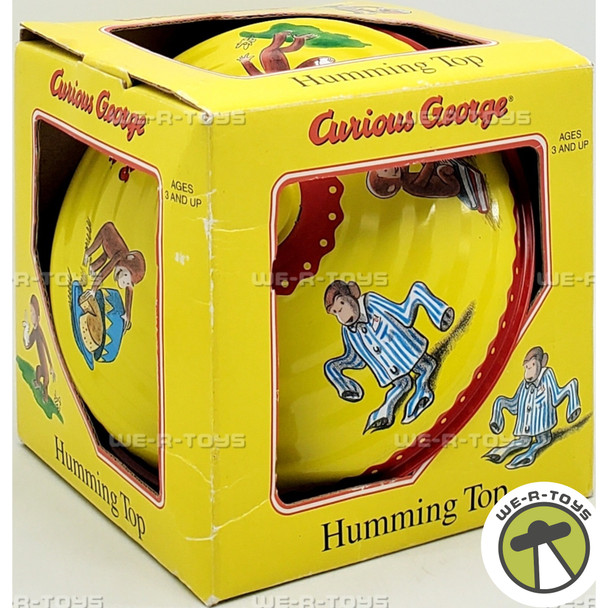 Curious George Humming Top Vintage Toy Schylling 20287