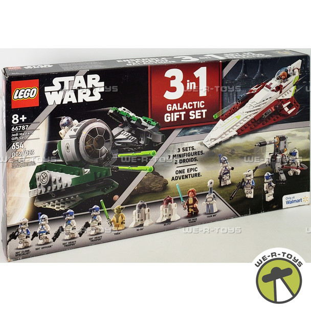 LEGO Star Wars Jedi Masters Gift Set 654 Piece Building Kit 66787