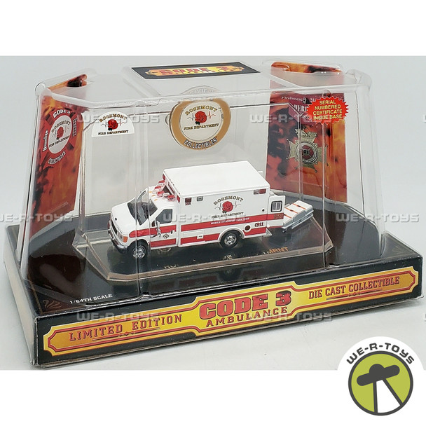 Code 3 Rosemont Fire Department Mobile Intensive Care Unit 2001 Vehicle 12066