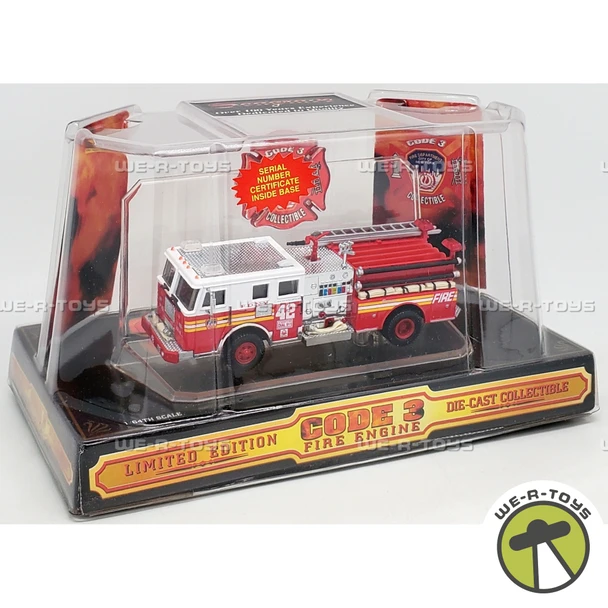 Code 3 NYPD #42 Seagrave 1998 Die Cast Fire Truck 12300