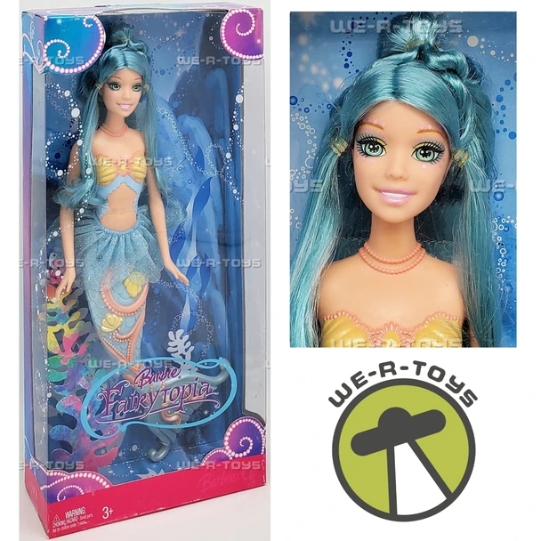 Fairytopia Mermaid Barbie Doll Blue 2007 Mattel M0135