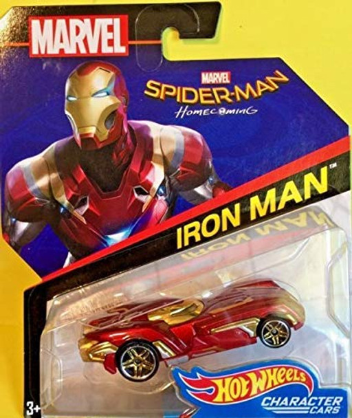 Hot Wheels Marvel Character Car Iron Man (Spiderman: Homecoming Movie version)