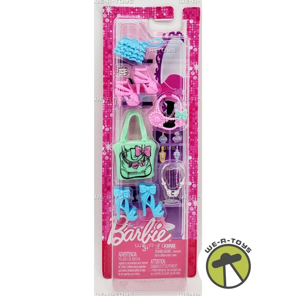 Barbie Fashions Pink and Blue Accessory Pack 2012 Mattel X7867