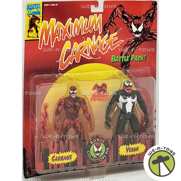 Marvel Maximum Carnage Venom and Carnage Action Figures 1994 Toy Biz 44402