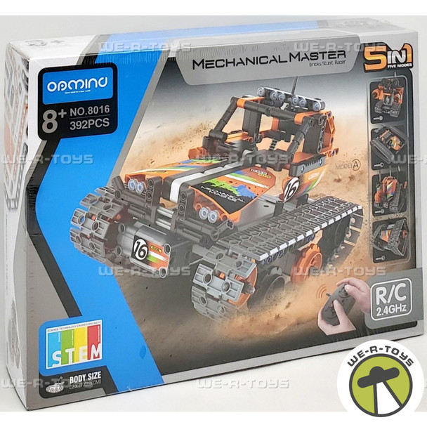 Mechanical Master Bricks Stunt Racer 392 Piece Building Set OpMind 8016