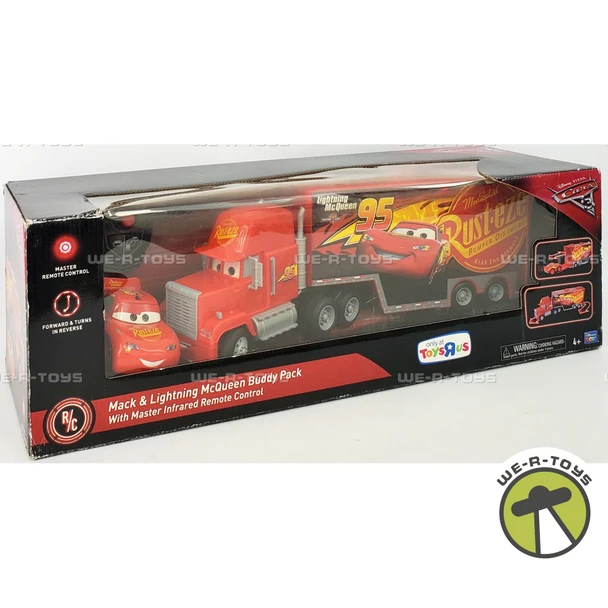 DIsney Pixar Mack and Lightning McQueen Buddy Pack RC Vehicle Thinkway 00254
