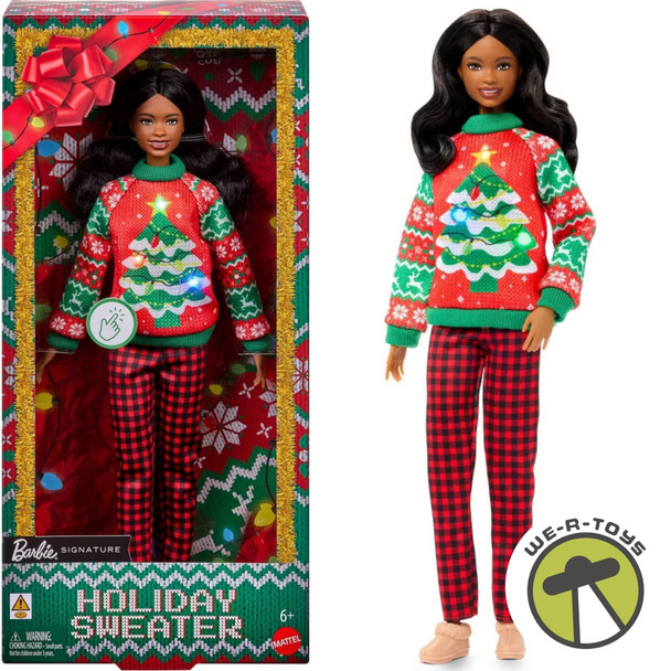 Barbie Signature Holiday Sweater African American Doll