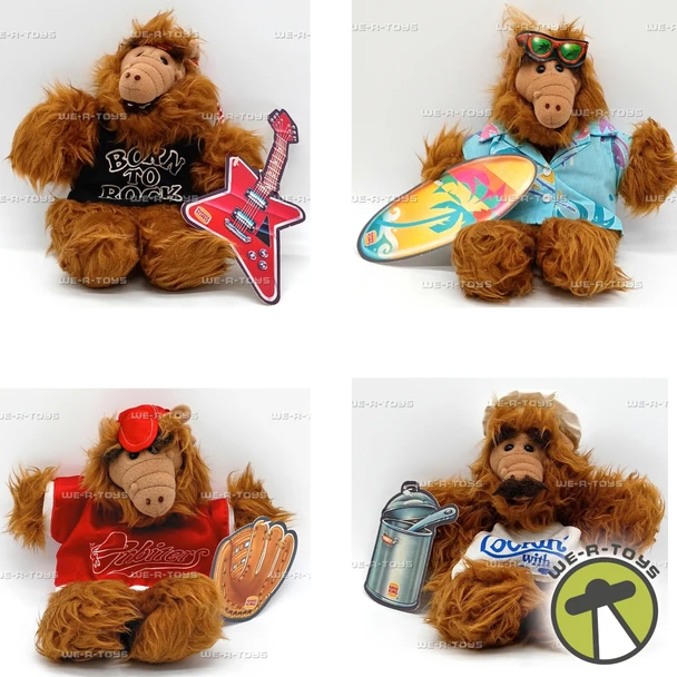 The Many Faces of Alf Hand Puppets Burger King Exclusive 1988