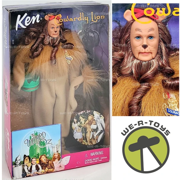 The Wizard of Oz Ken Doll as Cowardly Lion 1999 Mattel 25814