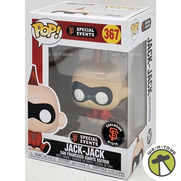 Funko POP Special Events Jack-Jack San Francisco Giants Edition 367 Vinyl Figure