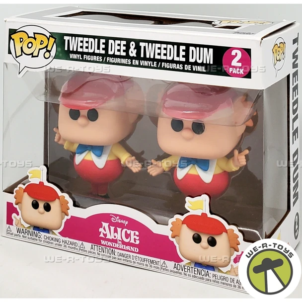 Funko POP Disney Alice in Wonderland Tweedle Dee and Tweedle Dum Figure 2 Pack