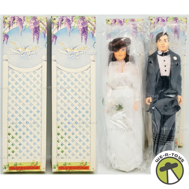 Carly Bride Doll and Drew Groom Doll Set 1992 Avon