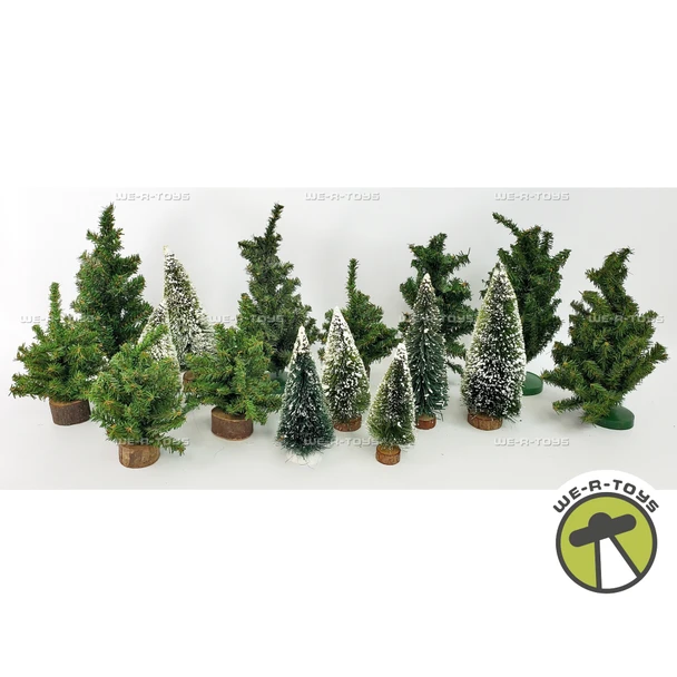 Department 56 Mixed Lot of 16 Trees Village Accessories