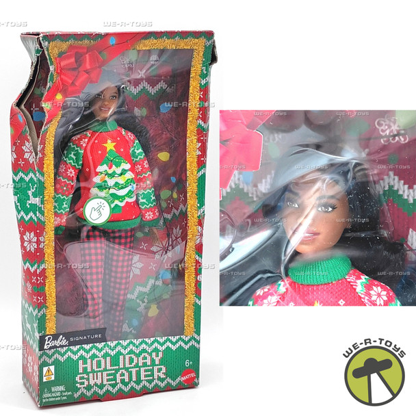 Barbie Signature Holiday Sweater African American Barbie Doll JML10