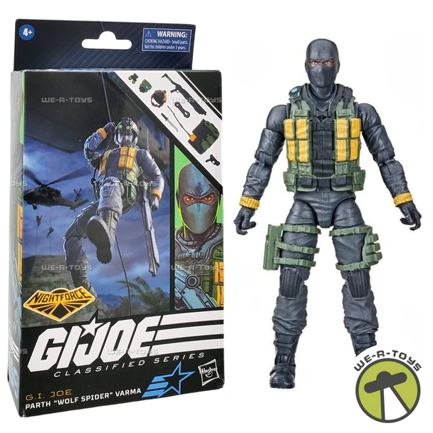 G.I. Joe Classified Series Night Force Parth Wolf Spider Varma Action Figure