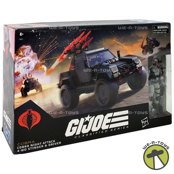 G.I. Joe Classified 120 Cobra Night Attack 4-WD Stinger & Driver Set F9231