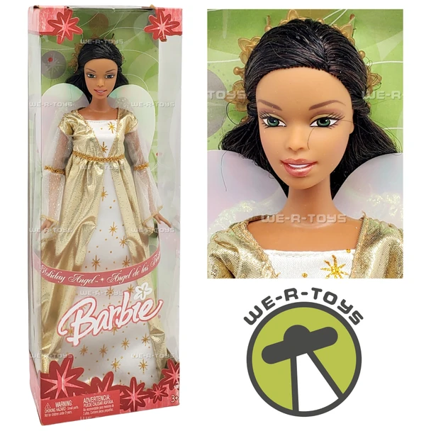 Holiday Angel Barbie Doll African American 2005 Mattel 16603