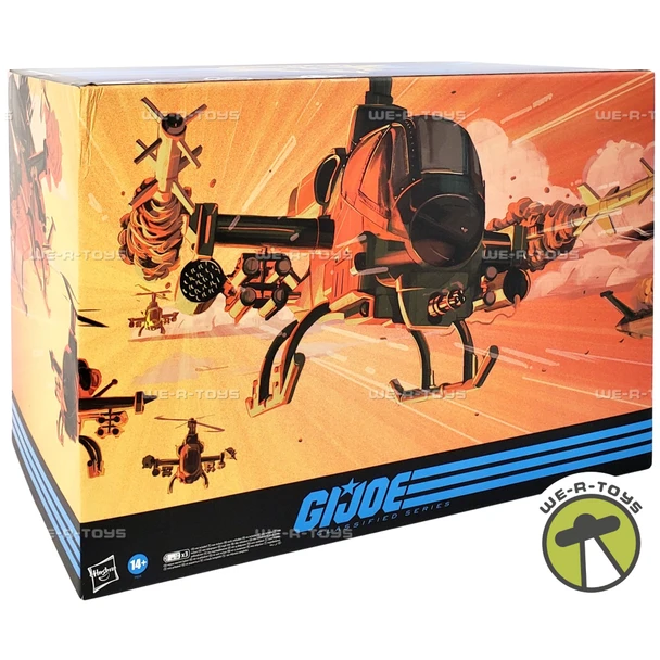 G.I. Joe Classified Series Haslab Dragonfly Helicopter with All Tiers F9255