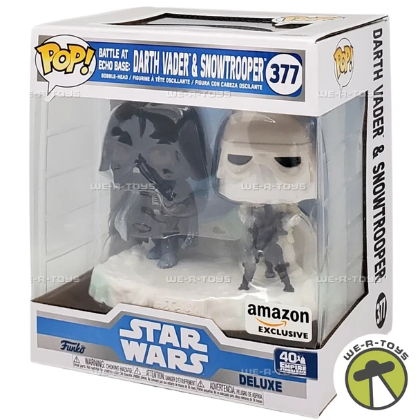 Funko POP Star Wars Battle at Echo Base Darth Vader and Snowtrooper Figure 377
