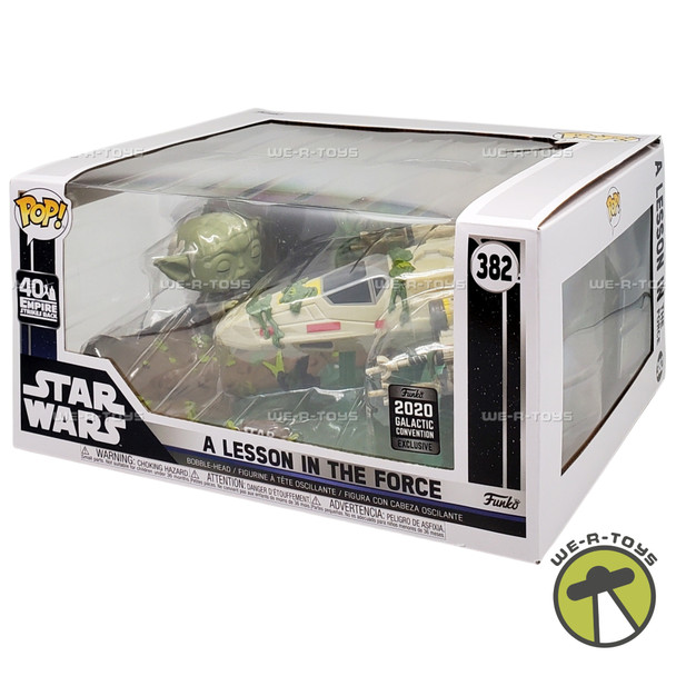 Funko POP Deluxe 382 Star Wars A Lesson in the Force Yoda Lifting X-Wing Figure