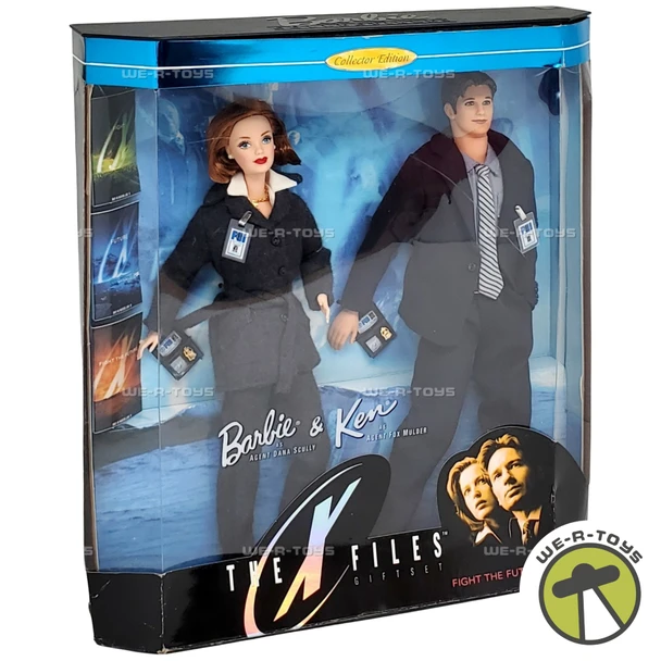 Barbie and Ken The X-Files Giftset Collector Edition Dolls 1998 Mattel 19630