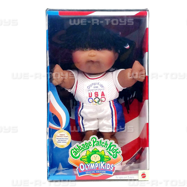 Cabbage Patch Kids OlympiKids 1996 Wanda Skye Basketball AA USA Mattel 14995 NEW