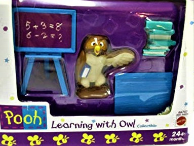 Pooh Learning with Owl Collectible Arco Toys Mattel