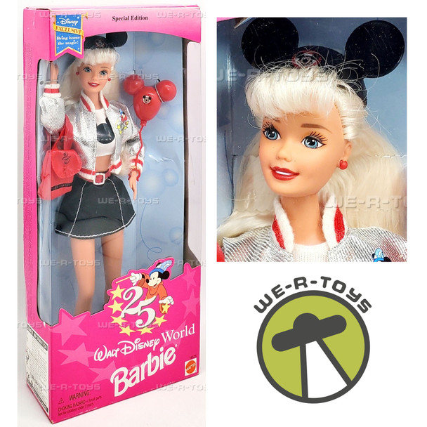 25th Anniversary Walt Disney World Special Edition Barbie Doll 1996 Mattel 16525