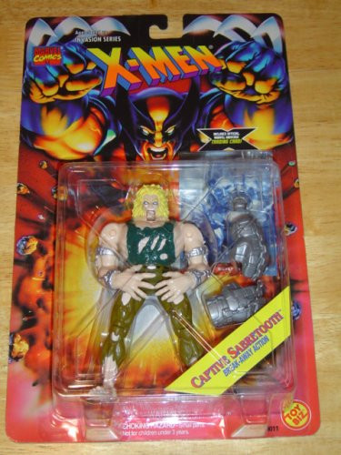 Toy Biz X-Men Invasion Series Captive Sabretooth Action Figure Toy Biz 1995