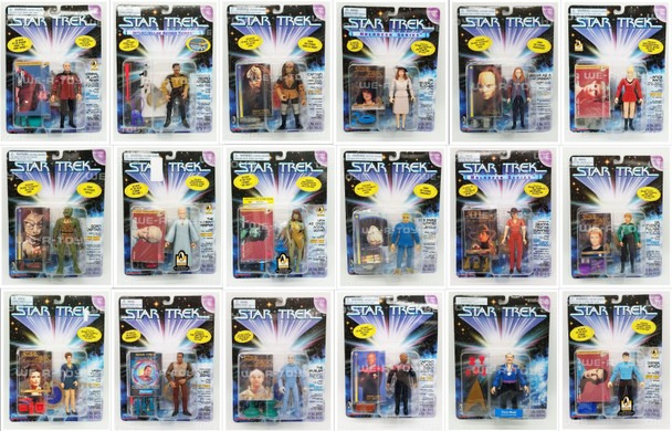 Star Trek Lot of 18 Action Figures 1995 Playmates Toys No. 6430 NRFP