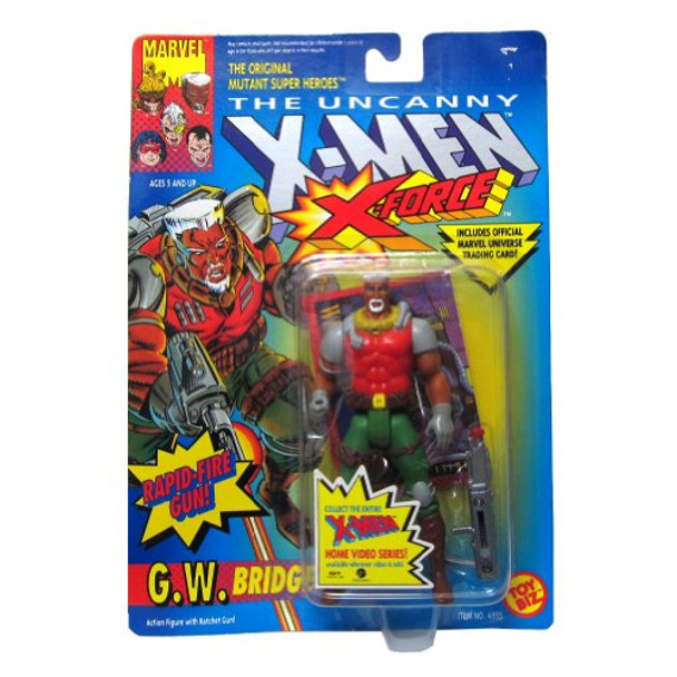 The Uncanny X Men X Force G W Bridge Rapid Fire Gun Action Figure Toy Biz