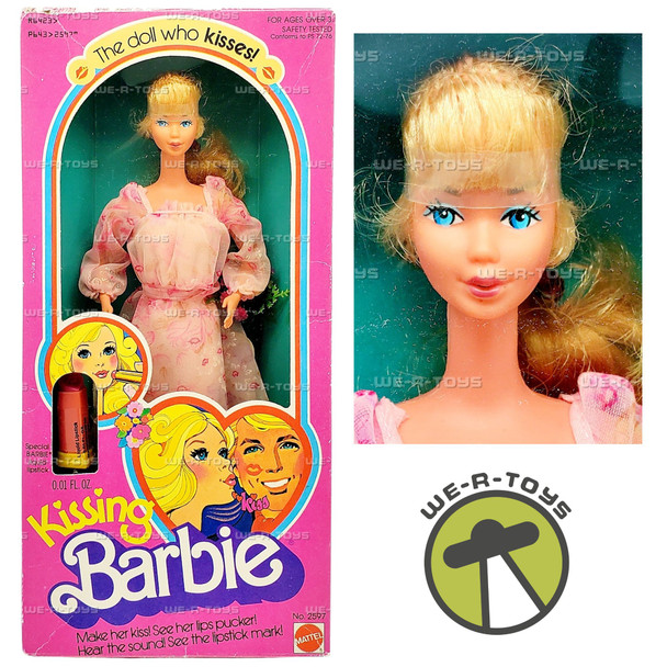 Barbie Kissing Barbie Doll The Doll Who Kisses 1978 Mattel No. 2597 NRFB