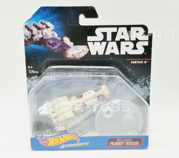 Star Wars Hot Wheels Starships Tantive IV Vehicle w/ Flight Stand Disney NRFP