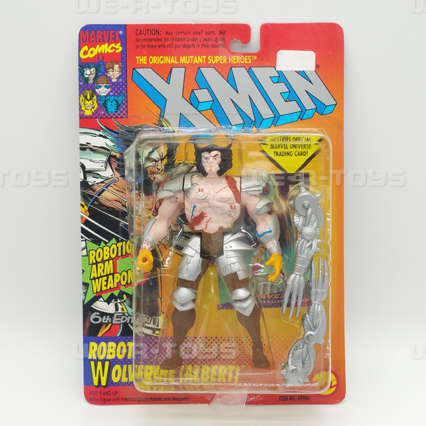 Marvel Comics X-Men Robot Wolverine Albert Action Figure Robotic Arm Weapons NIP