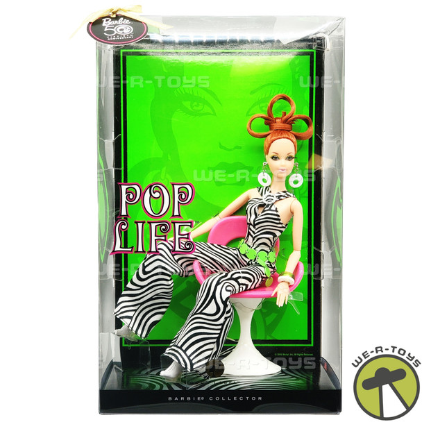 Pop Life Barbie Doll Redhead Pivotal Mod Gold Label 2008 Mattel N6597