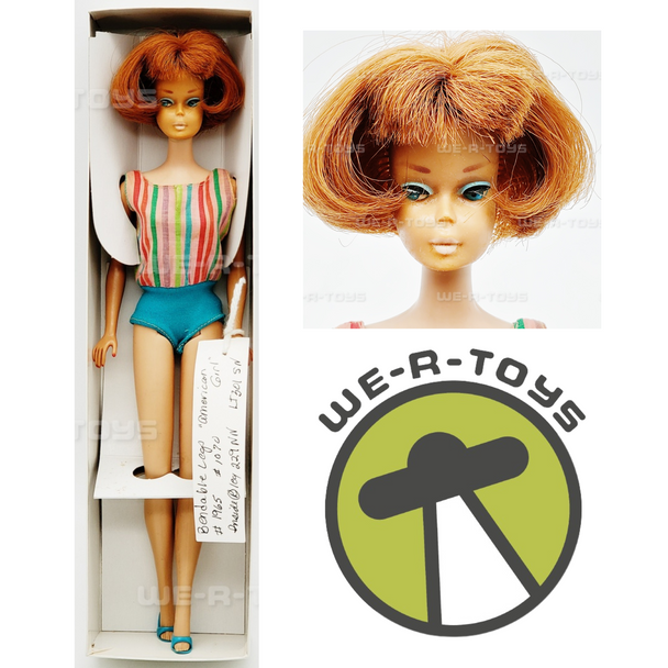 Barbie 1965 American Girl #1070 Bendable Legs USED