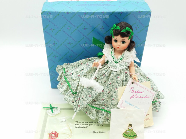 Madame Alexander Doll Club Symposium 1990 Scarlett Doll Pin & Medallion W/Tags