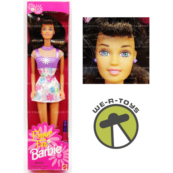 Flower Fun Barbie Doll Fashion Avenue Brunette Edition 1996 Mattel 16065 NEW