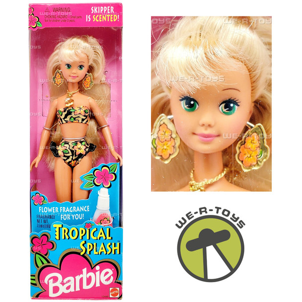 Barbie Tropical Splash Skipper Doll Scented 1994 Mattel 12448