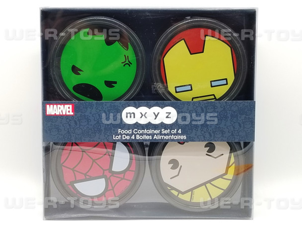 Marvel MXYZ Food Containers Set of 4 Avengers Disney Store NRFB