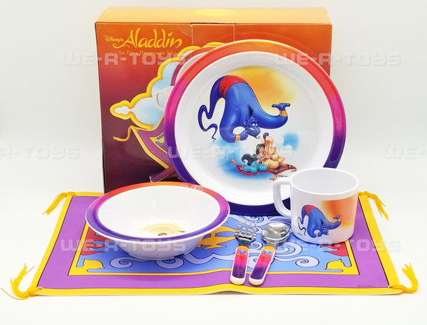 Disney's Aladdin Six Piece Dinnerware Set Selandia #1330-A Magic Carpet Placemat