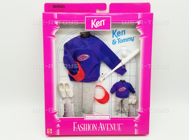 Barbie Fashion Avenue Ken #18111 Baseball Outfits Matchin' Styles NRFB