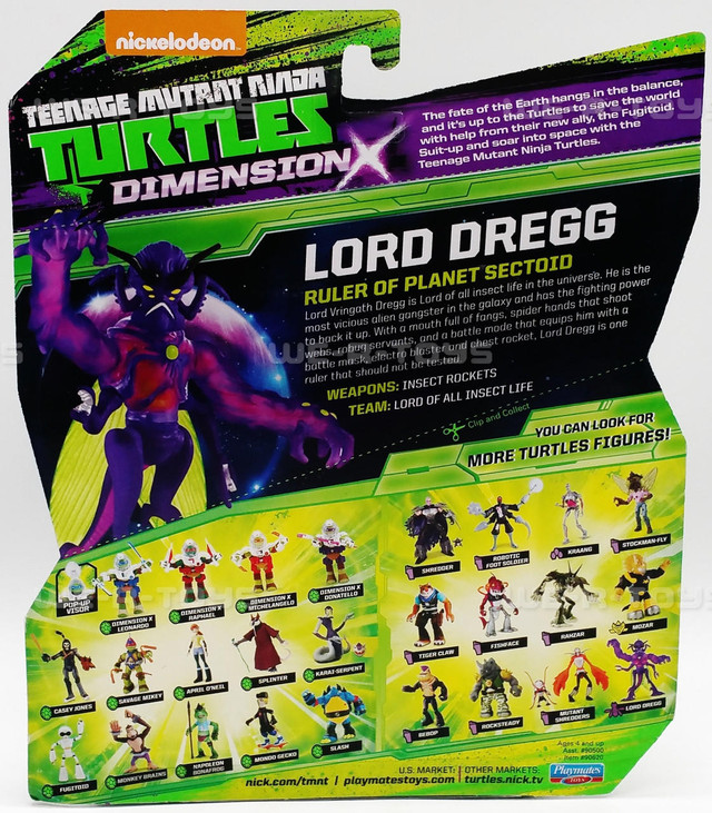 Nickelodeon Teenage Mutant Ninja Turtles Dimension X Lord Dregg Figure ...