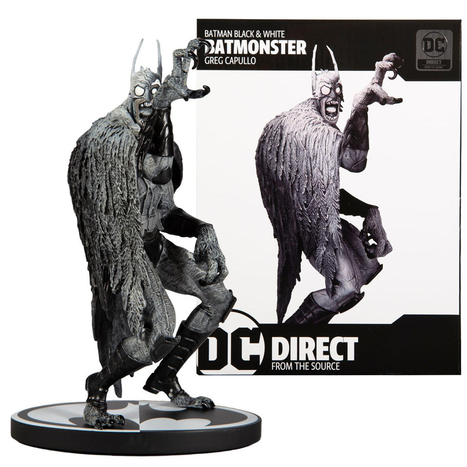Batman Black and White Batmonster Statue by Greg Capullo DC Direct - We ...