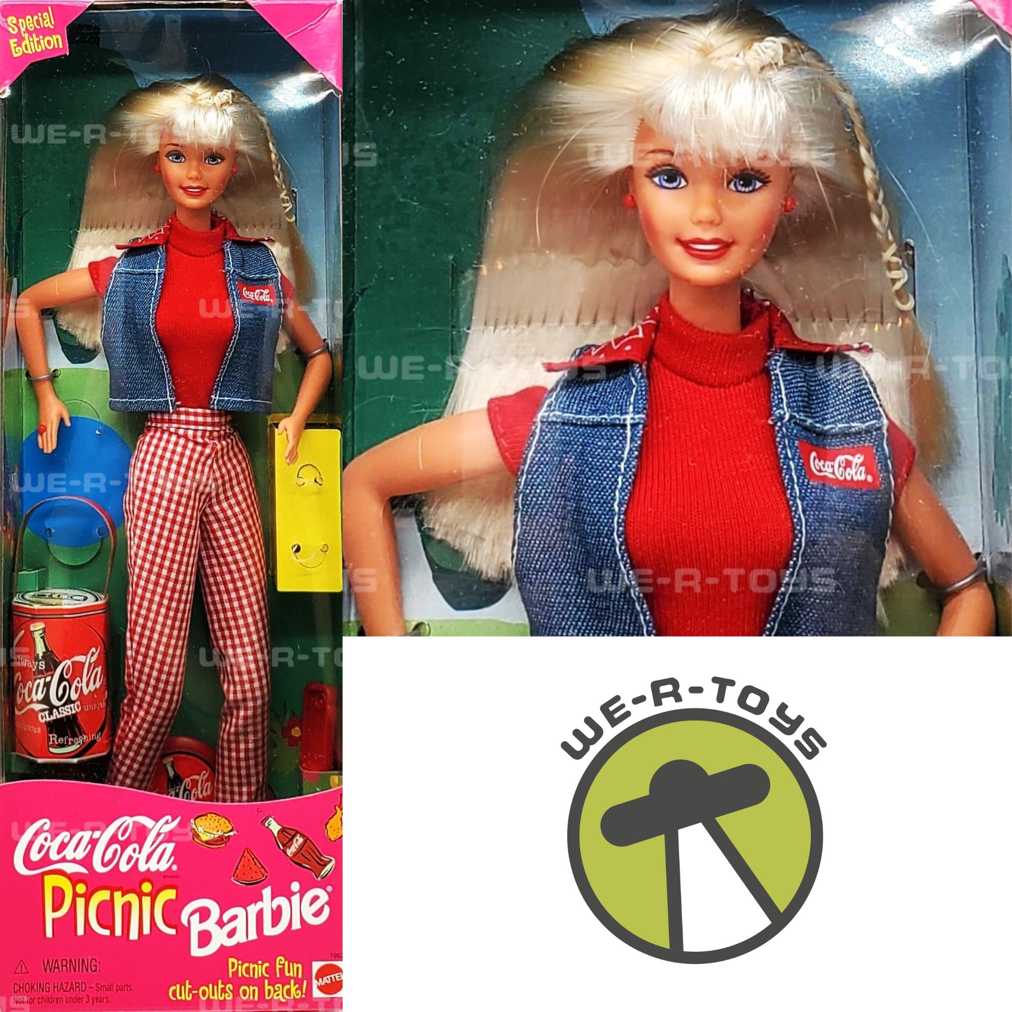 Coca Cola Picnic Barbie Doll Special Edition 1997 Mattel 19626