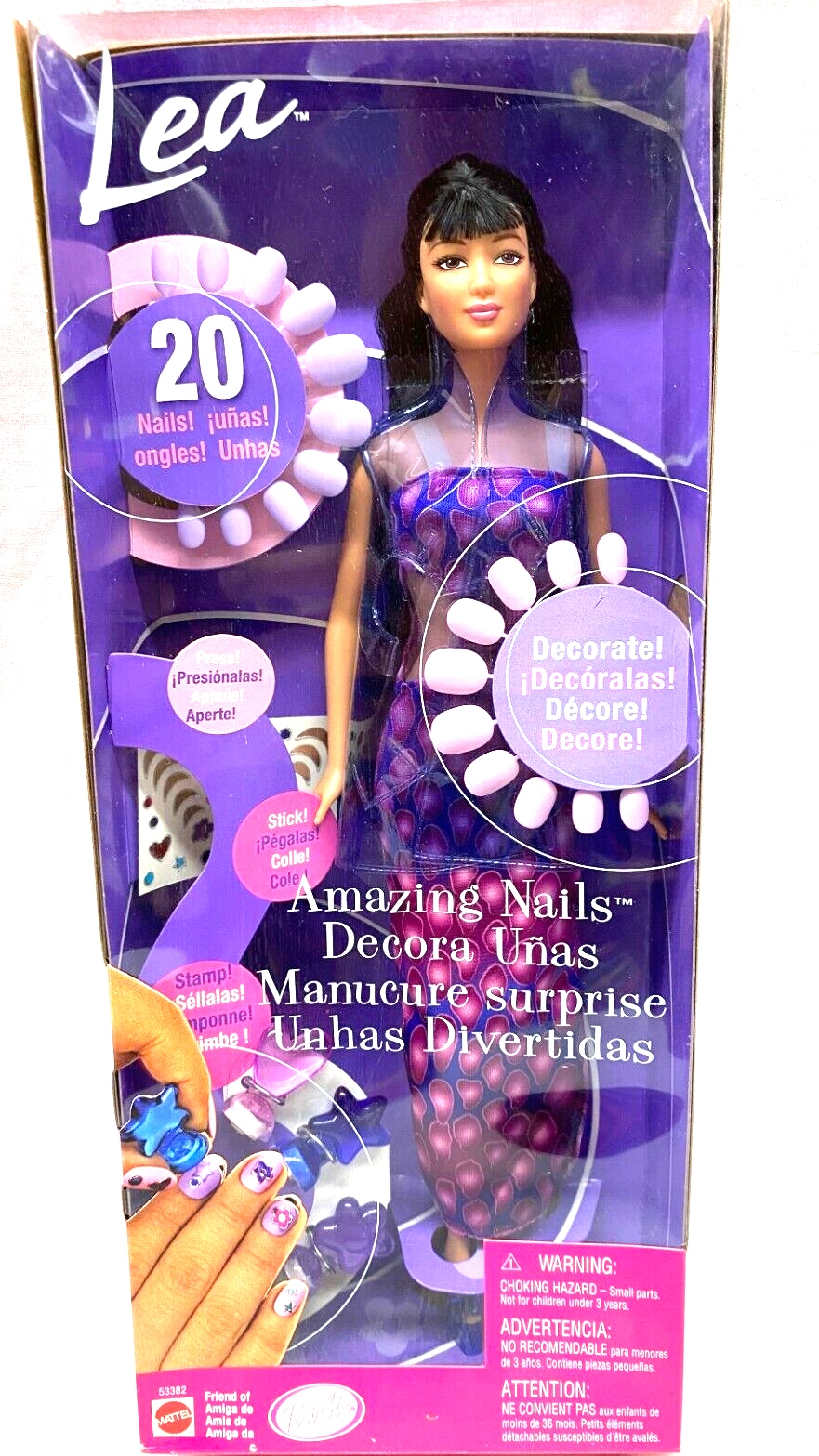 Amazing Nails Lea Friend of Barbie Doll 2001 Mattel #53382